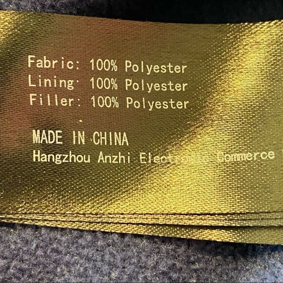 Wantdo Blue Fleece Front Zipper Vest Size Small - Picture 4 of 9